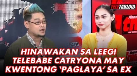 cateyona lei scandal|HINAWAKAN SA LEEG! TELEBABE CATRYONA MAY .